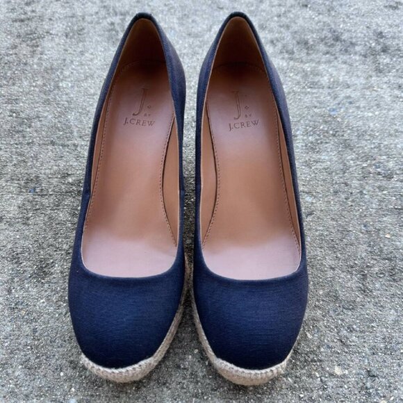 J.Crew Navy Wedges Effortless, Comfortable and Classic Wardrobe Essential - Size - Picture 3 of 7